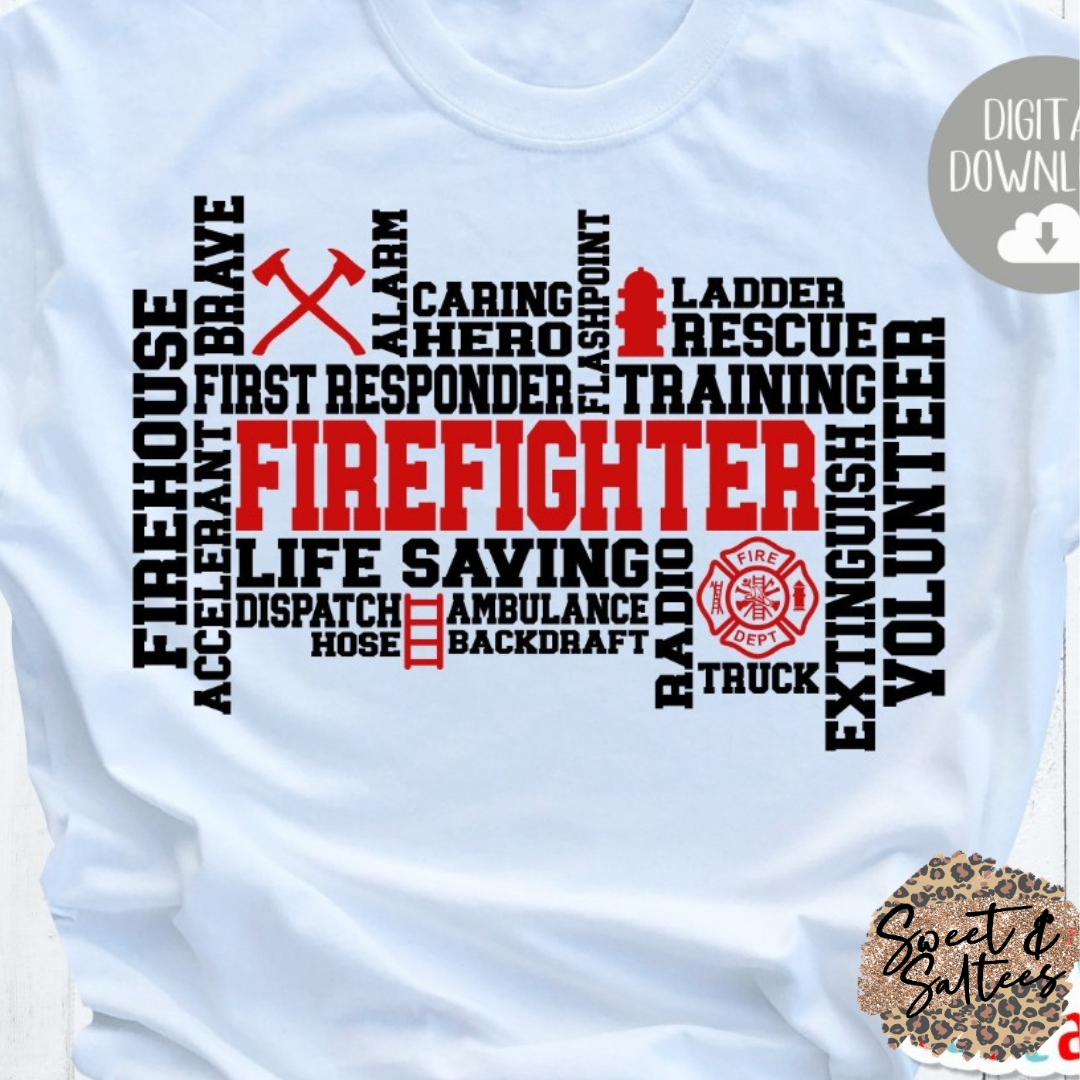 Firefighter Graphic T-shirt