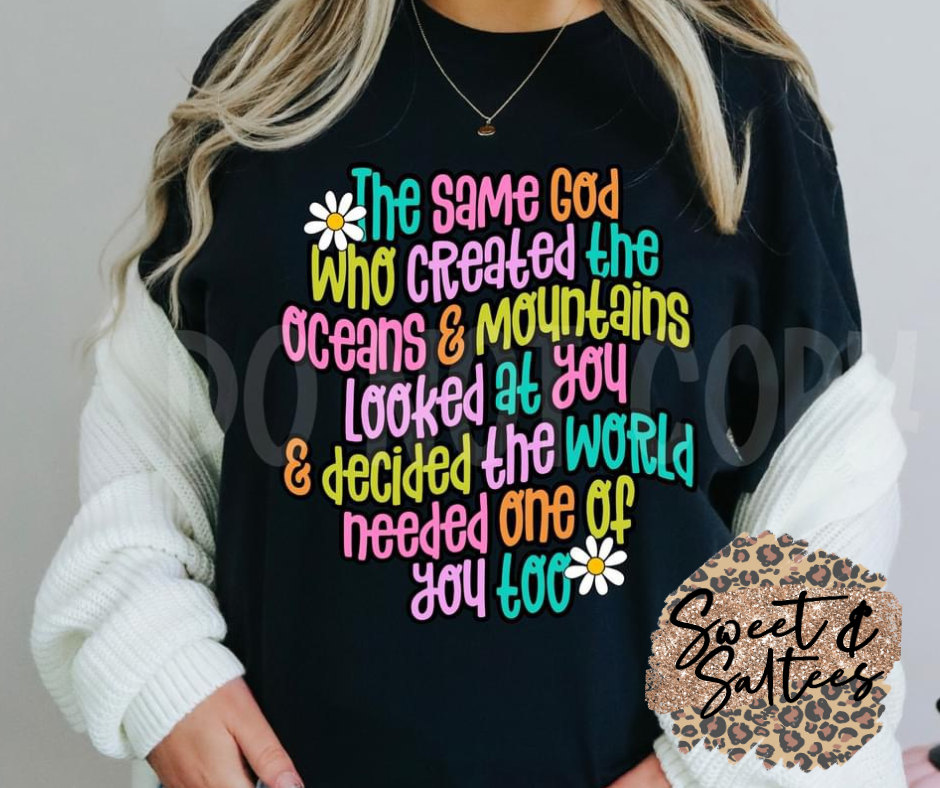 The same God… graphic t-shirt
