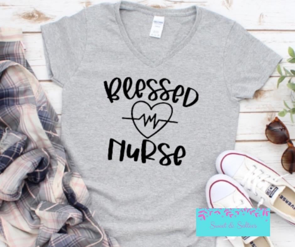 Blessed Nurse Graphic T-shirt