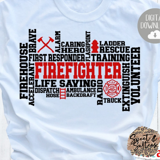 Firefighter Graphic T-shirt