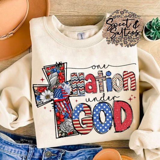 One nation under God t-shirt