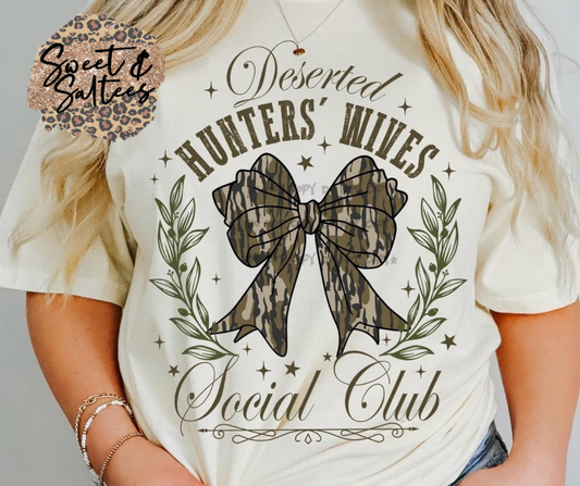 Deserted Hunters’ Wives Social Club t-shirt