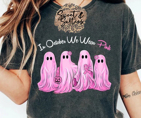 In October we wear pink t-shirt