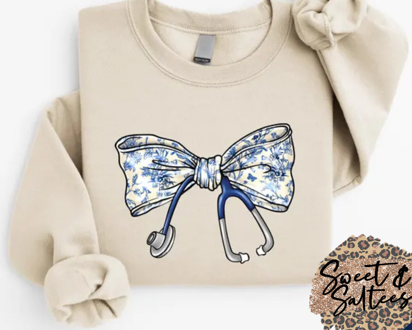 Nursing coquette toile bow t-shirt