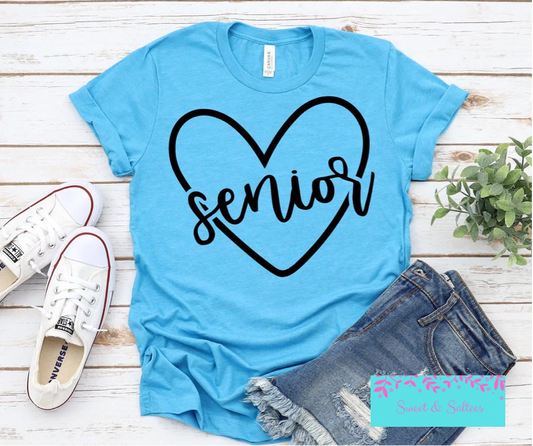 Senior Heart Graphic T-shirt