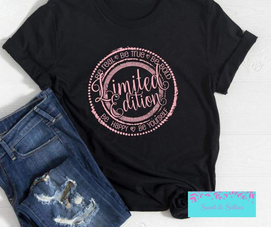 Limited Edition pink print graphic T-shirt