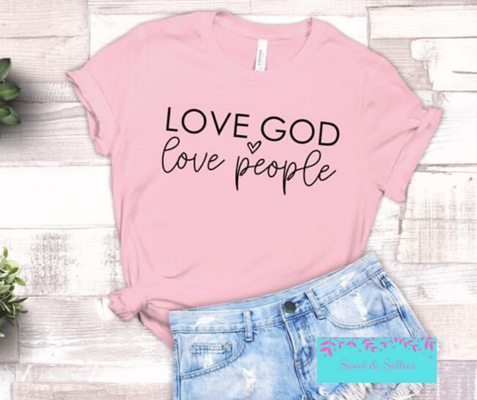 Love God, Love People Graphic T-shirt