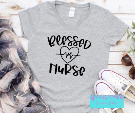 Blessed Nurse Graphic T-shirt