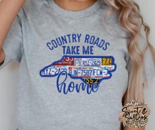 Country Roads NC Graphic T-shirt
