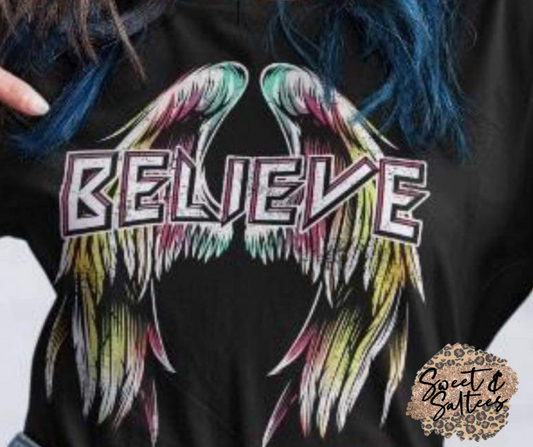 Believe Wings Graphic T-shirt