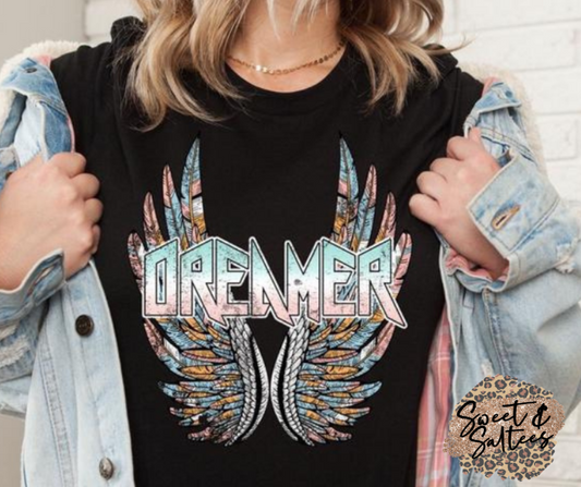 Dreamer Wings Graphic T-shirt